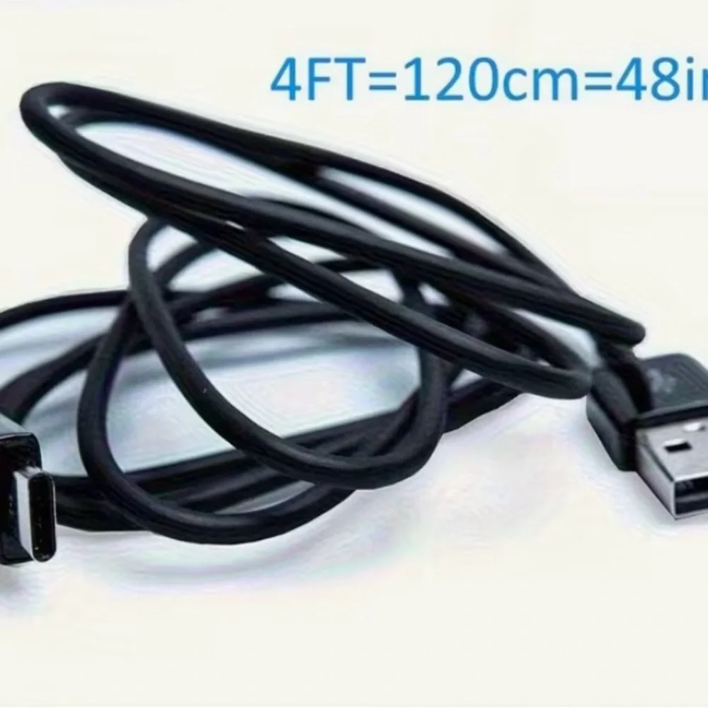 Black Fast Adaptive Charger with Cable